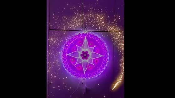 Recycled Christmas lantern made from plastic bottles in Tarlac City