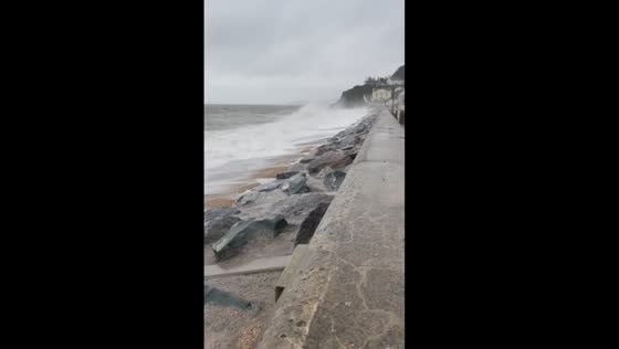 Post-storm Babet: calm returns to Torcross seafront
