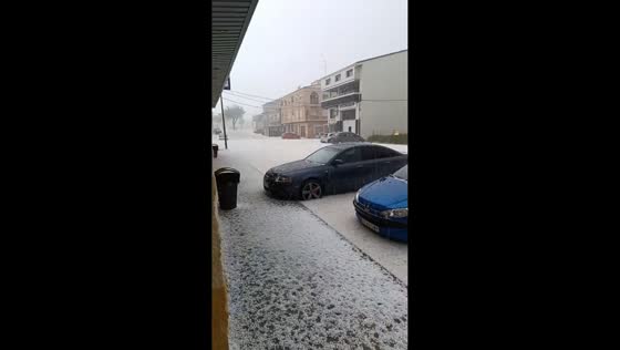 Flash floods and hailstorm sweep streets in Valencia, Spain