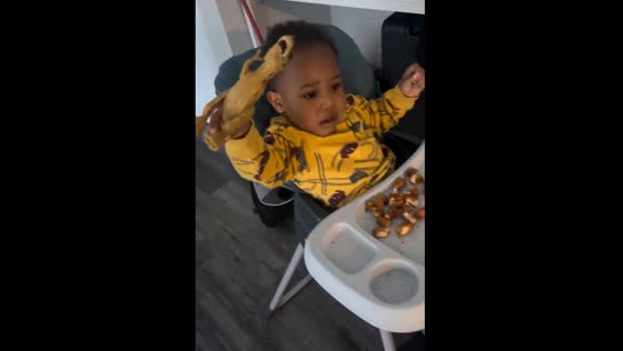 Toddler's savage defense of chicken nuggets