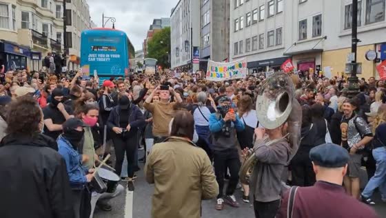 Protests erupt in Brighton over immigration issues