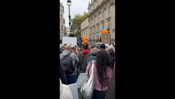 Large protest against digital ID system marches through London, UK