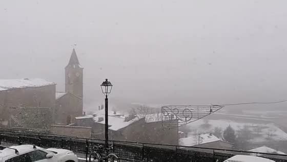 Intense blizzard blankets Cerdanya, Catalonia, Spain