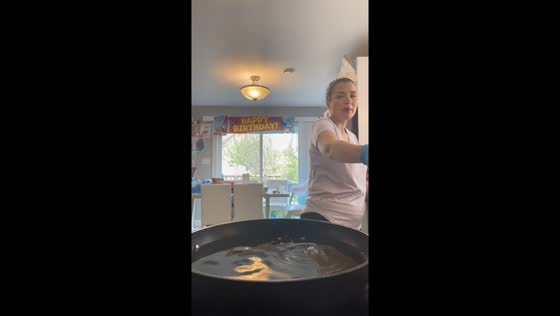 Hot oil scare while cooking fries in Bedford, Nova Scotia, Canada
