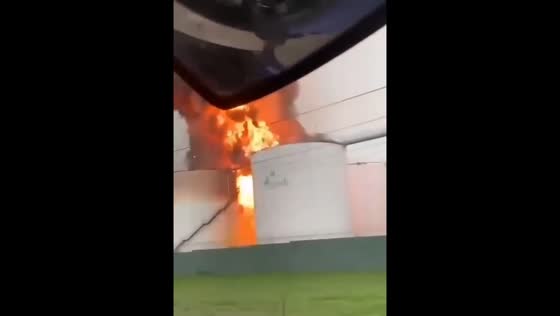 Drone strikes ignite massive fire at sunflower oil terminal in Odesa, Ukraine