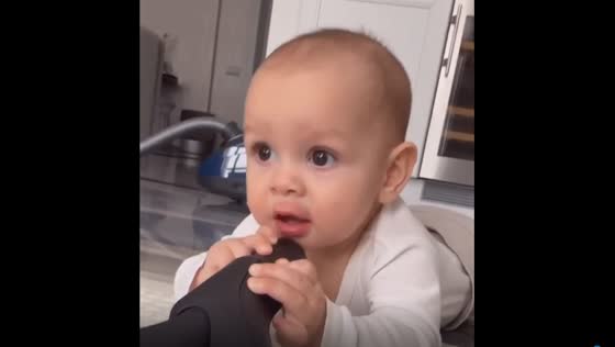 Adventures with dad: Maxim's vacuum cleaner mishap!