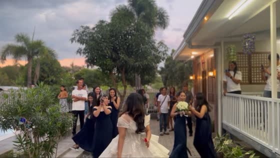 Unexpected bouquet catch steals the moment in Bacolor, Pampanga, Philippines