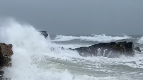 Storm Agnes ravages High Rock in Dublin, Ireland