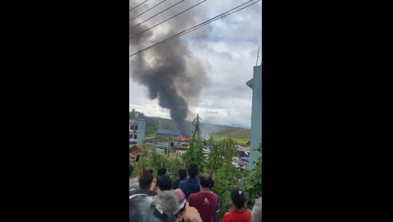 Video captures plane crash in Kathmandu, at least 18 dead