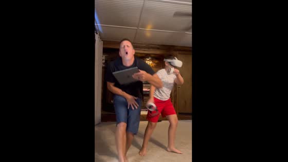 Child's VR play accidentally hits father in Kingsport