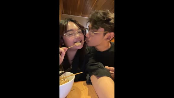 Accidental mishap as stick stabs partner during kiss attempt in Jakarta, Indonesia