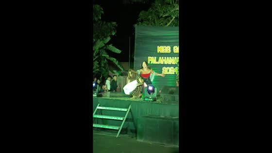Intense moment during Ms. Gay pageant performance in San Juan, Batangas, Philippines