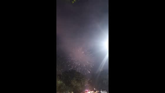 New Year’s Eve fireworks light up F-8 Markaz, Islamabad, Pakistan
