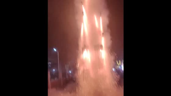 Fireworks launched in Andhra Pradesh, India