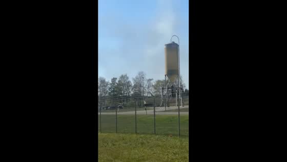 Emergency crews respond after F-16 fighter jet crash near Spangdahlem Air Base, Germany