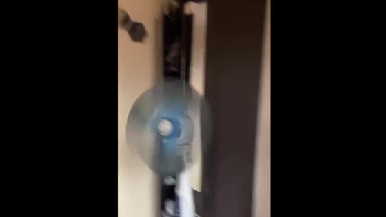 Hilarious and annoying! Watch as a broken fan makes strange noises caught on camera!