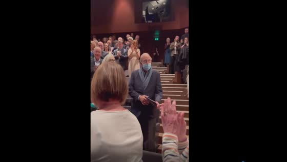 Senator George Mitchell receives heartfelt gratitude at The Agreement performance in Belfast