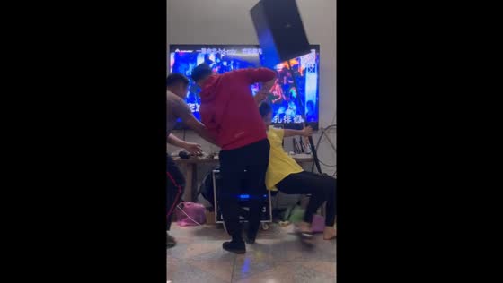 Friends in Guangxi China take a tumble