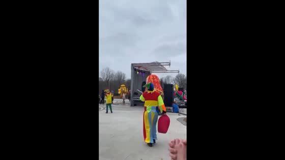 Stage collapses during Maslenitsa celebration in Kronstadt, Russia