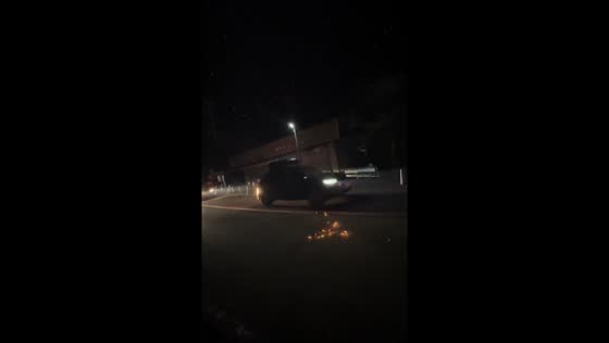 Remnants of Kōtō City fireworks captured in video
