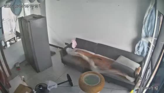 Strong wind blows through home, moving furniture and appliances in Jiangsu, China