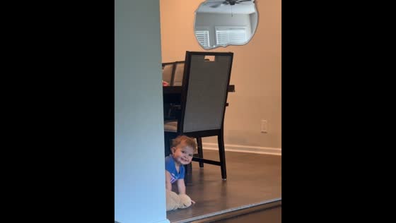 Adorable baby surprise appearance in Demarest, New Jersey, USA