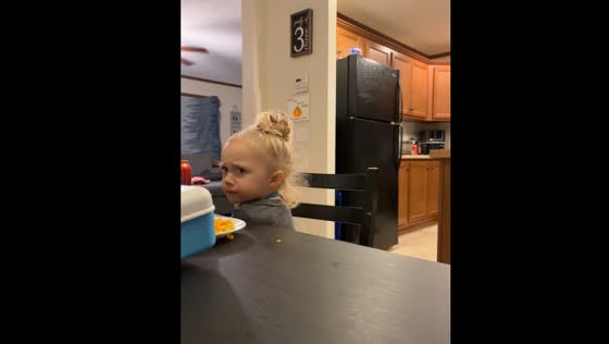 Daughter's hilarious attitude captured in video