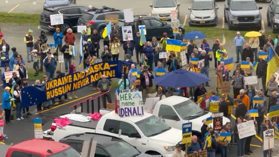 Alaskans rally to oppose Trump-Putin summit in Anchorage, Alaska