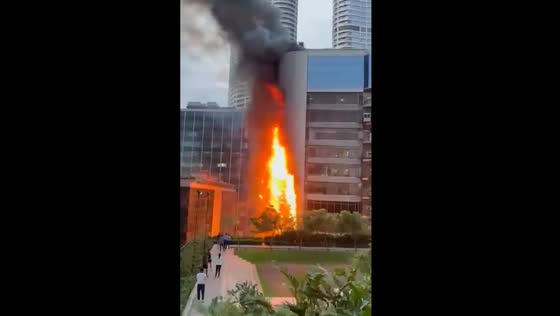 Fire breaks out at Times Tower in Mumbai