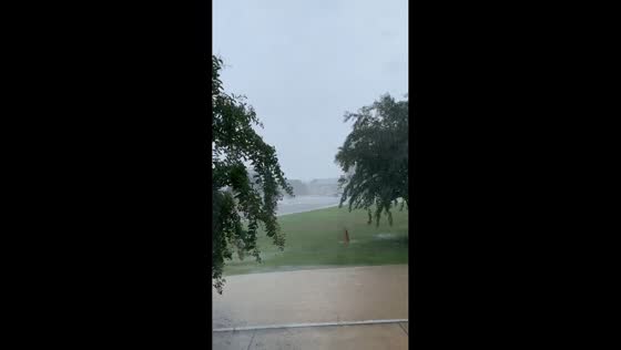 Heavy rain soaks surroundings in Union Springs, Alabama