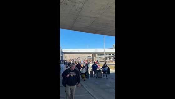 Passengers evacuated from Kansas City International Airport in Missouri, USA