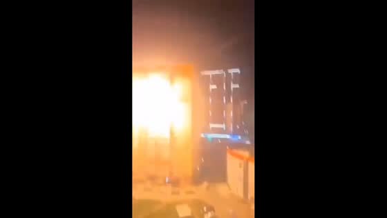 Drone debris damages residential buildings in Novorossiysk, Russia