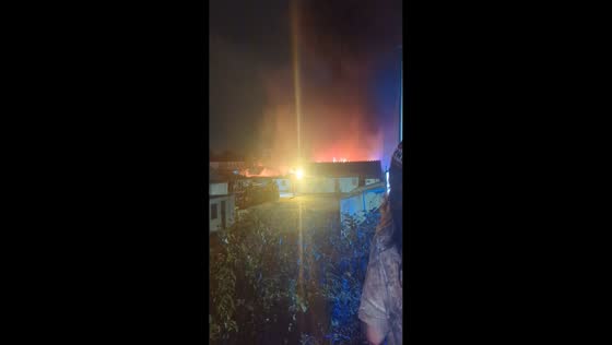 Massive warehouse fire breaks out in suspected arson attack in Bootle, UK