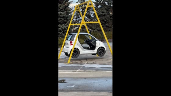 DIY car swing: creative playground innovation