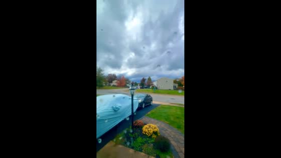 Timelapse captures approaching dark clouds in Dover, Pennsylvania, USA