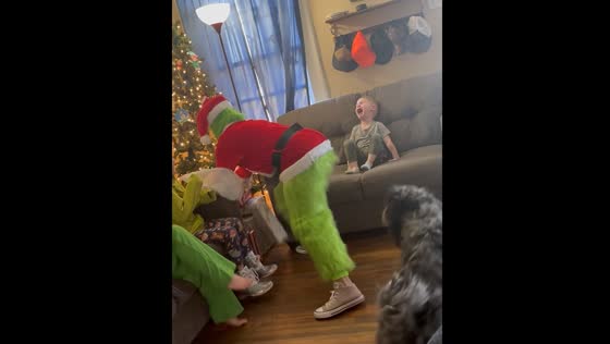 Grinch steals presents in Savannah, Tennessee home
