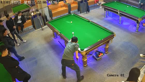 Man scores five goals in one billiards shot in Henan Province, China