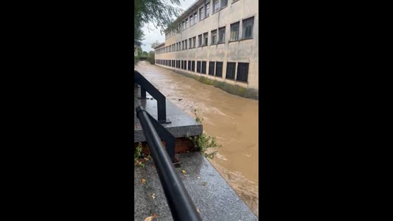 Muddy floodwaters sweep through Milan, Italy