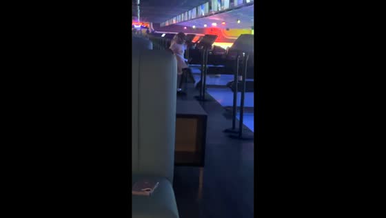 Child hilariously reacts after missing bowling shot in Seminole, Florida, USA