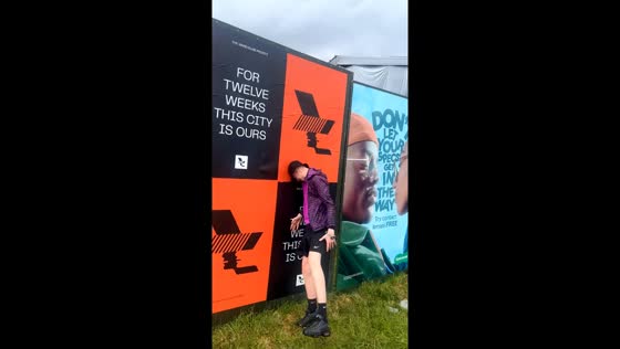 Man's attempt at wall header ends in humorous fall