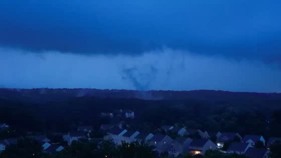 Tornado spotted east of Howard County, MD