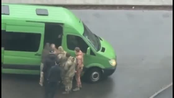 Ukrainian man forcibly taken into minibus by TCC officers in Dnipro, Ukraine