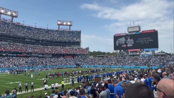 TitansUp tribute to Charlie Kirk in Nashville, Tennessee, USA