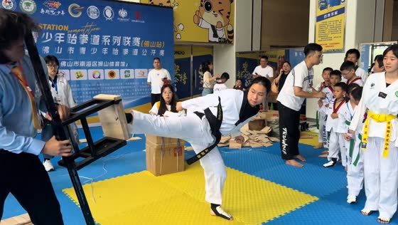 Taekwondo board-breaking mishap hits staff in Guangdong, China