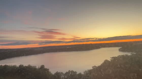  Sunrise over Fresh Pond in Cambridge, Massachusetts, USA