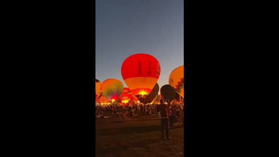 Spectacular Hot Air Balloon Fiesta 2025 lights up in Albuquerque, New Mexico, USA