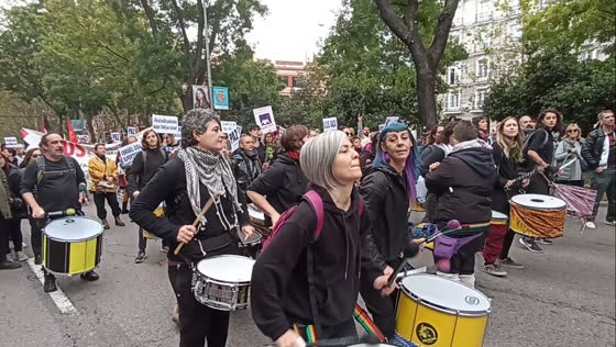 Madrid stands for Palestine: drumming for freedom amidst Israel-Gaza conflict