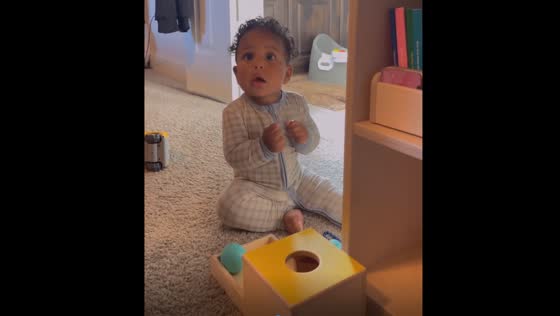 Startled success: Texas toddler's surprising reaction to mother's cheerful congratulation