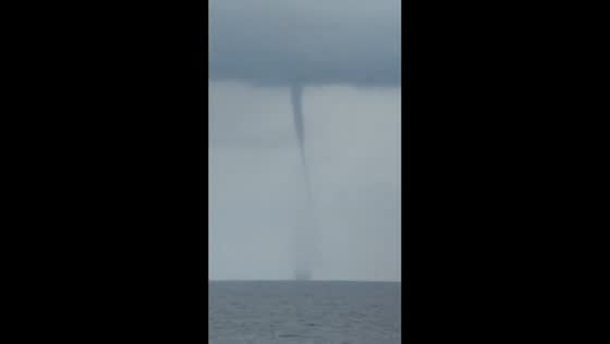 Mesmerizing waterspout forms off North Topsail Beach, North Carolina