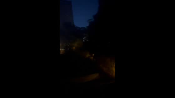 Air raid sirens sound across the city during overnight security alert in Lublin, Poland
